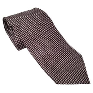 Elegant Black and Pink Checkered Tie Valerio Garati